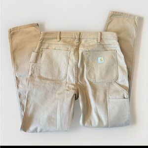 NEW CARHARTT Women's Slim Fit Pants Khaki Size 12 Straight Leg Workwear Pockets